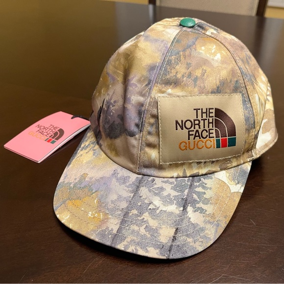 New Authentic Gucci North Face Logo Baseball Hat Size S - Picture 6 of 15